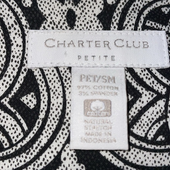 NWOT Charter Club Light Heavyweight Jacket.  3/4 Sleeves.  Button Down.  Size SP - Picture 2 of 9